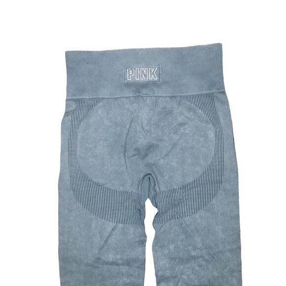 Victoria's Secret Pink Seamless Leggings XS Blue green workout gym yoga bottoms - Picture 3 of 8